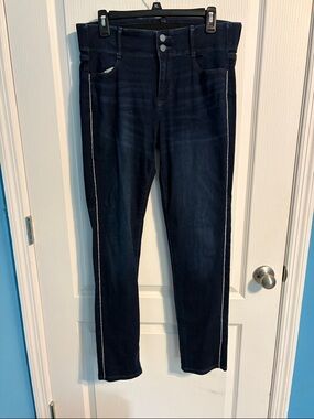 Apt. 9 Dark Blue Women's Slim Jeans with Side Stripe